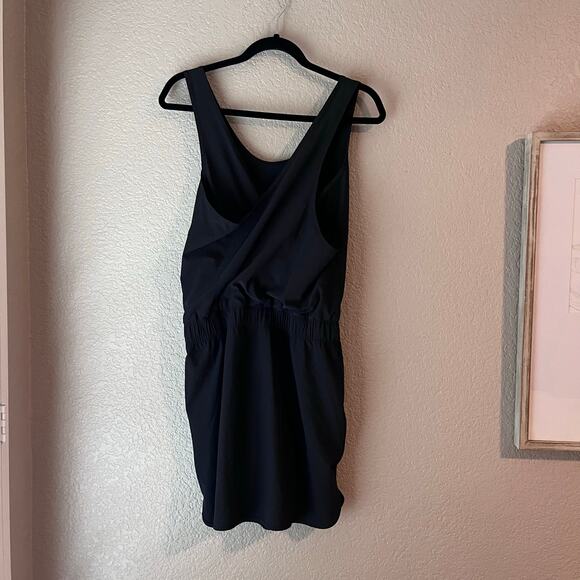 Patagonia Women’s Fleetwith Dress Black Sleeveless Drawstring Small Criss Cross - Picture 6 of 9